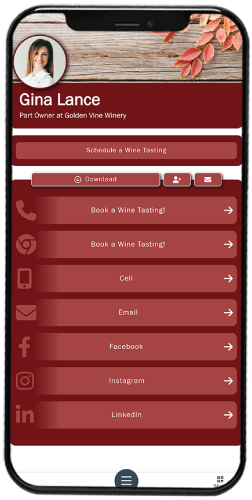 Winery Theme for a BitSignal Digital Business Card