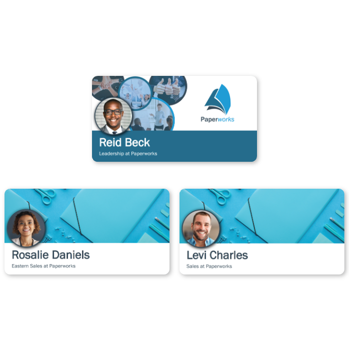 Digital Enterprise Business Cards for Leadership and Employees