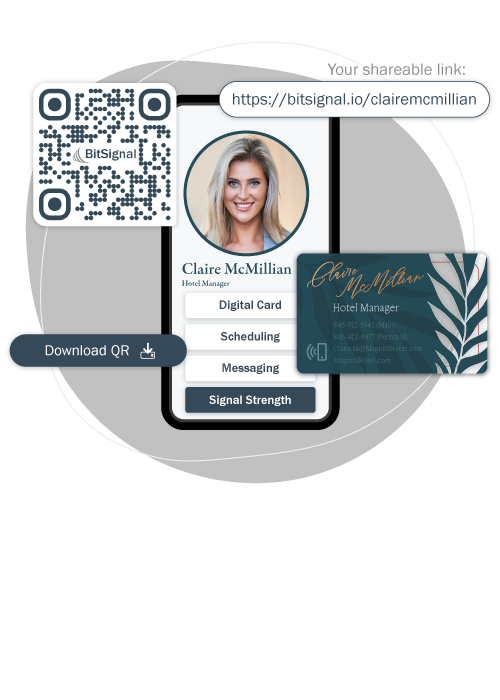 Sharing Your Digital Business Card Infographic